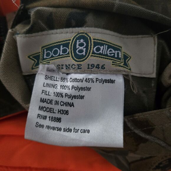 Real Tree Bob Allen Reversible Camouflage Orange Hunting Vest Men XL Outerwear - Picture 7 of 7